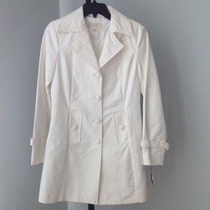 NWT White Merona Lightweight Trench Coat